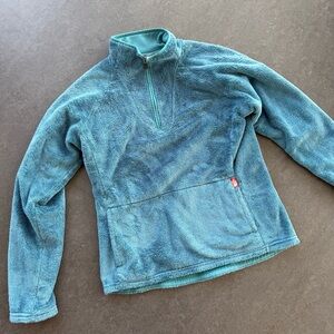 The North Face turquoise blue super-soft pullover. Women’s Medium.